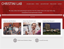 Tablet Screenshot of christinilab.org
